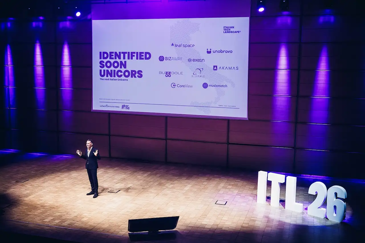 A speaker presenting soon-to-be unicorns