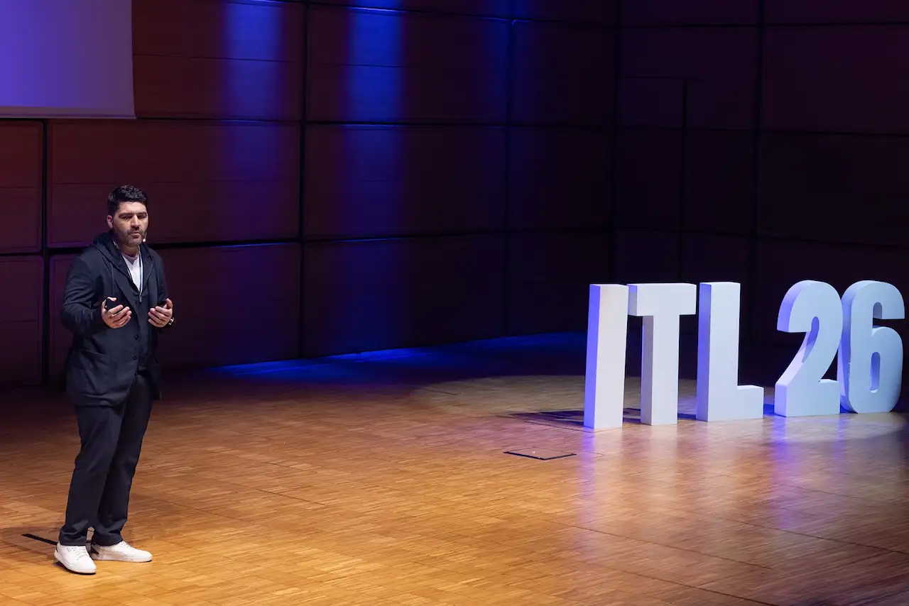A speaker beside the ITL 26 letters