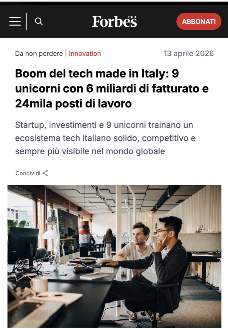 Forbes Italia, 13 April 2026