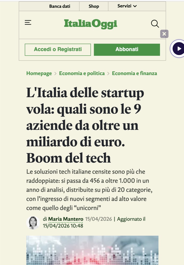 ItaliaOggi, 15 April 2026