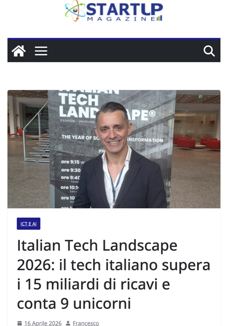 Startup Magazine, 16 April 2026